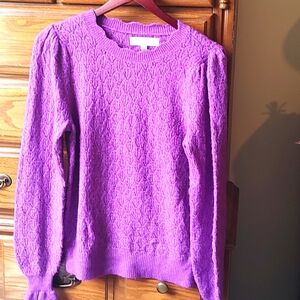 Women's Loft Small Purple Sweater
